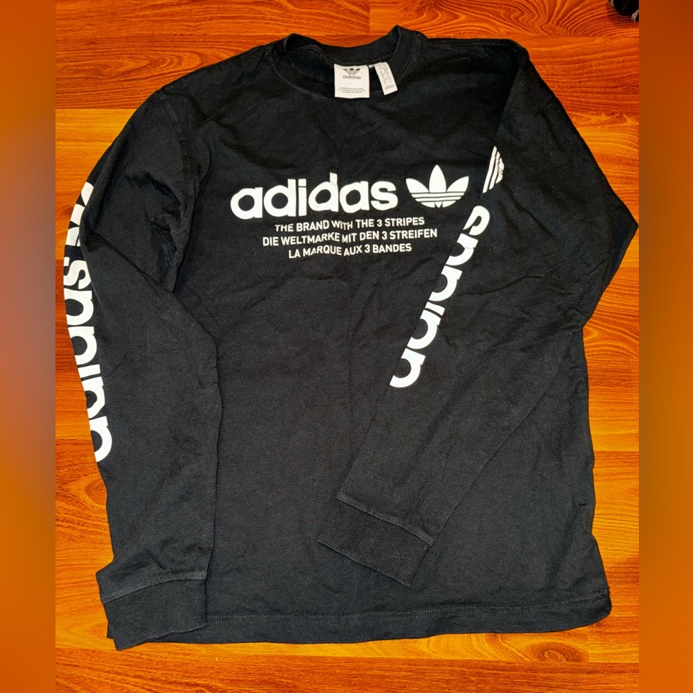Adidas Black Long Sleeve Shirt